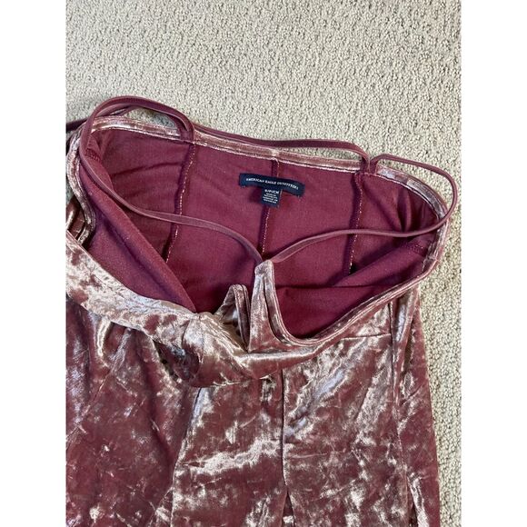 American Eagle Crushed Velvet Strappy Dress - Picture 3 of 5